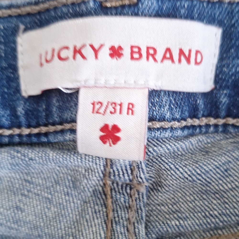 Lucky Brand Mid Rise Boot Jeans 12/31R Medium Wash 32" Inseam EUC - Picture 6 of 10